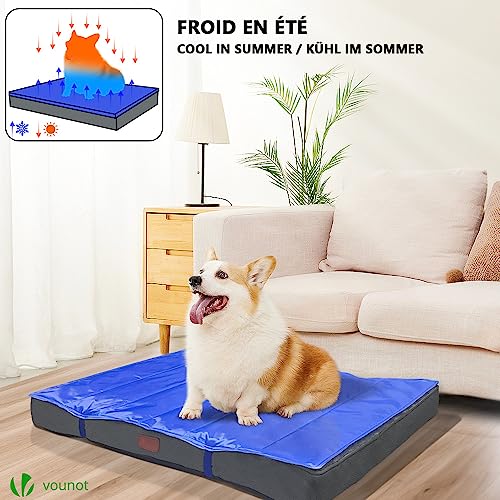 Detalle de VOUNOT® Cama Ortopédica para Perros con Gel Refrescante