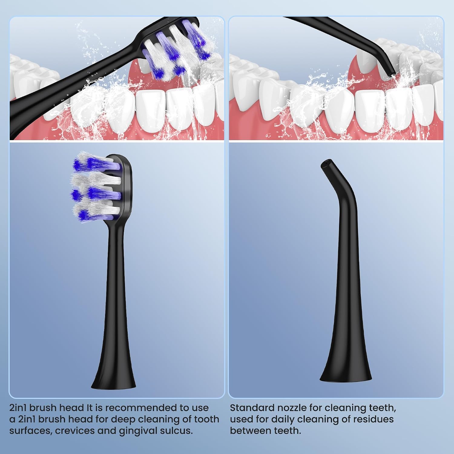 Thumbnail 4 de Electric Toothbrush with Water Flosser 2-in-1 Kit (Black)