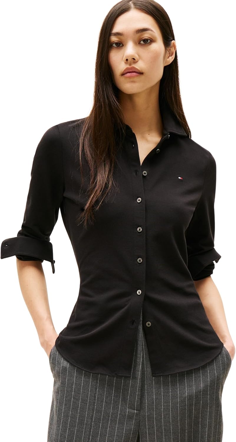 Thumbnail 5 de Tommy Hilfiger Chemise Femme 1985 Slim – Col Pointu