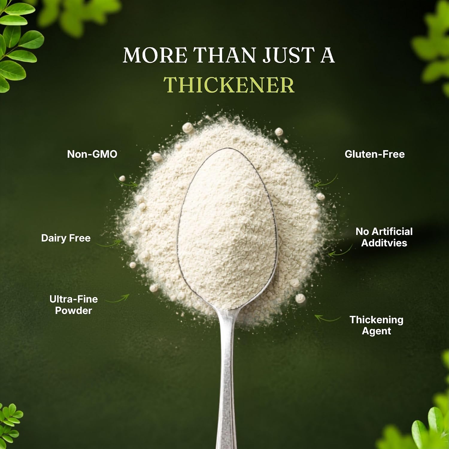 Detalle de Vitamatic Xanthan Gum Powder, 1 kg Gluten-Free Thickener for Baking & Sauces