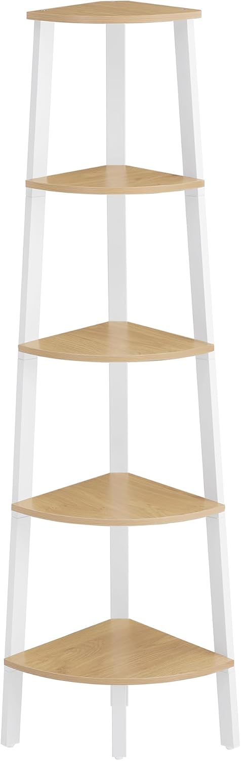 Thumbnail 6 de VASAGLE BARNET LLS035B02 5-Tier Corner Shelf, Charcoal Grey and Matte Black