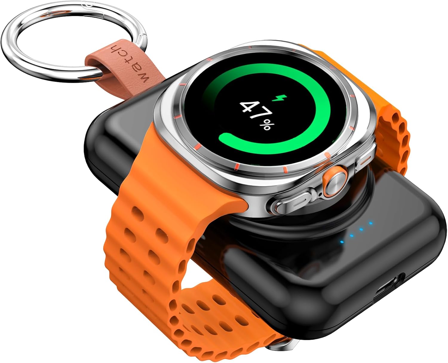 Detalle de ACEQINGSE Portable Charger for Samsung Galaxy Watch 8 (1800mAh) Magnetic Wireless Power Bank