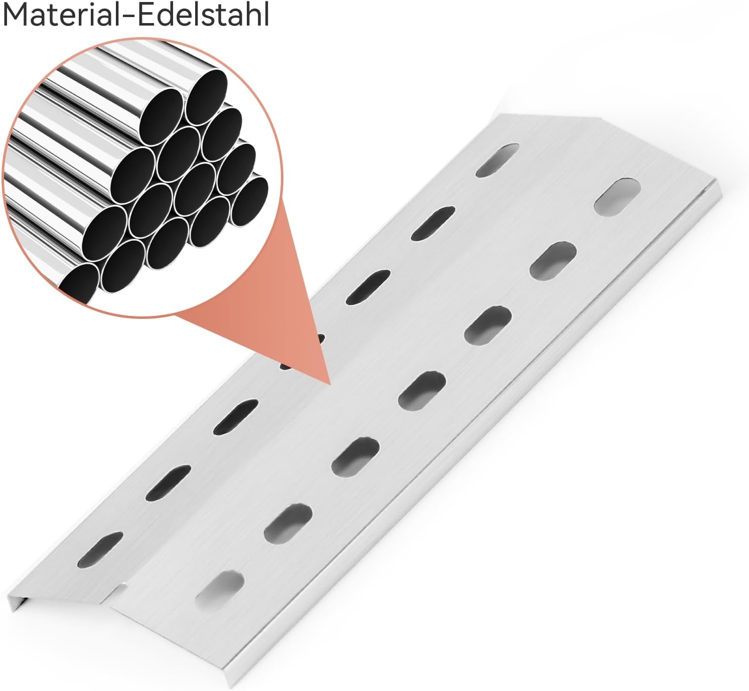 Thumbnail 2 de GIRXZYBX Flavorizer Bars Brennerabdeckung 33,5 x 12 cm (3er-Set) für Enders San Diego aus Edelstahl