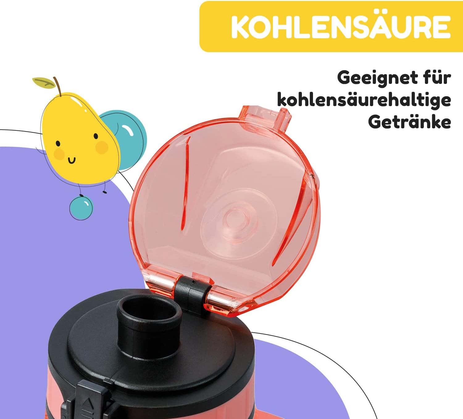 Thumbnail 4 de Klarstein Sport-Wasserflasche Koralle 350 ml