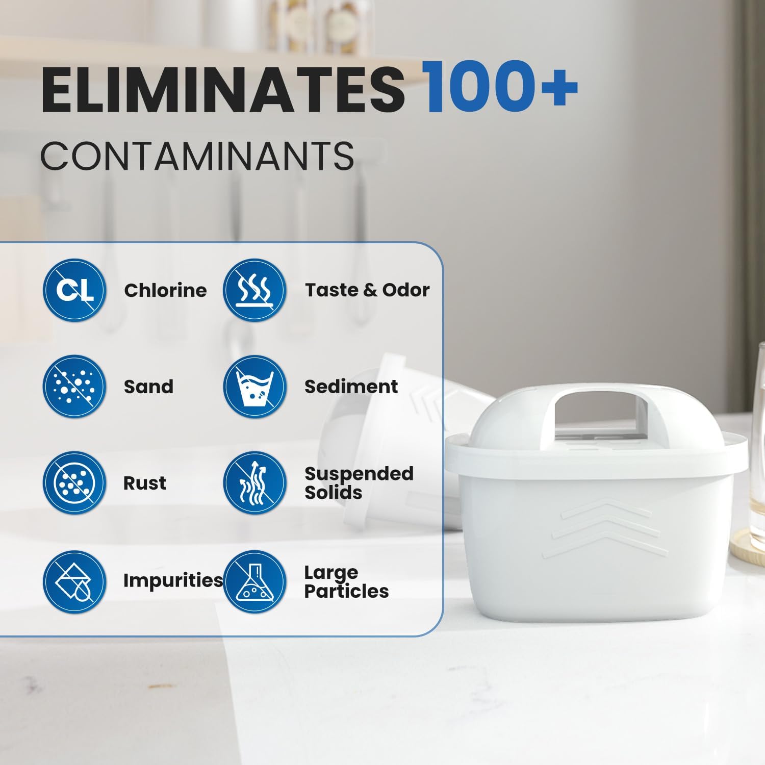 Thumbnail 4 de EVERSPRING Filtro per bollitore compatibile con Brita Maxtra+/Maxtra Plus e Mavea (6 pezzi)