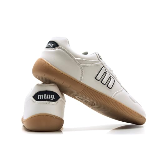 Detalle de MTNG Free-Aria 60840 | 60781, deportivas barefoot de mujer blancas con cordones