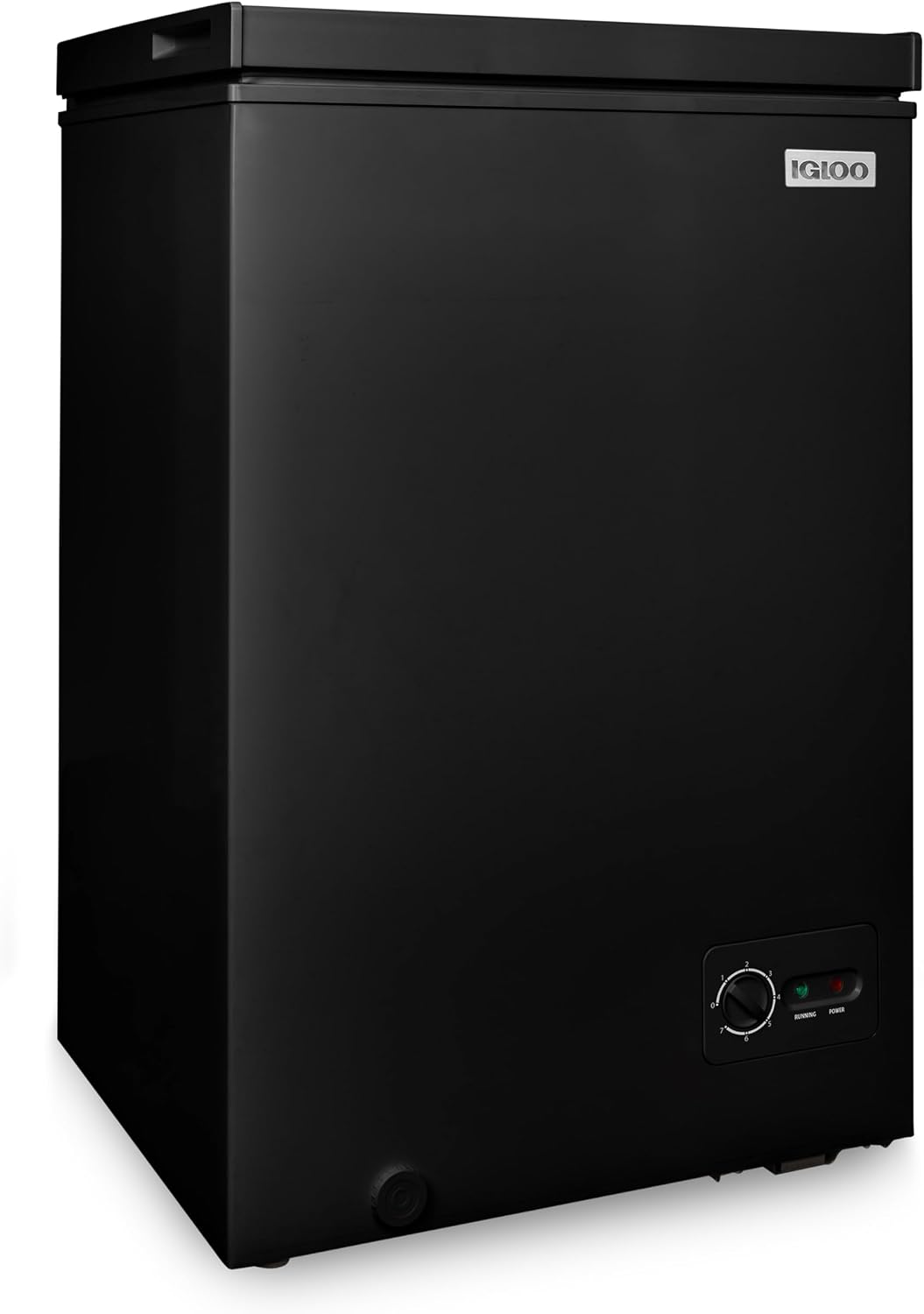 Detalle de Igloo 5.0 Cu. Ft. Chest Freezer with Adjustable Thermostat, Basket and LED Lights