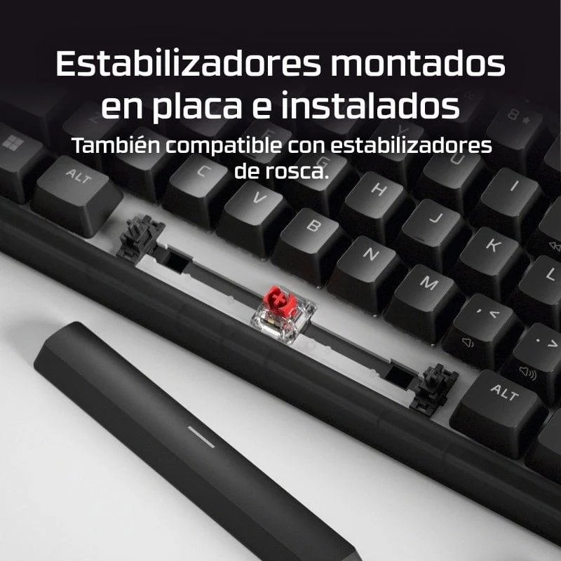Thumbnail 2 de HyperX Alloy Origins 2 65% ES: teclado mecánico compacto y personalizable para gaming