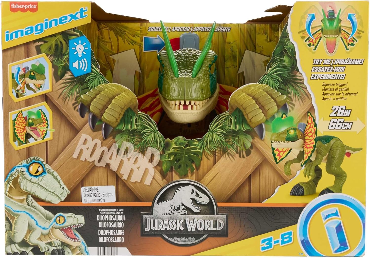 Thumbnail 5 de Fisher-Price Imaginext Jurassic World Dilophosaurus con sonidos🦖