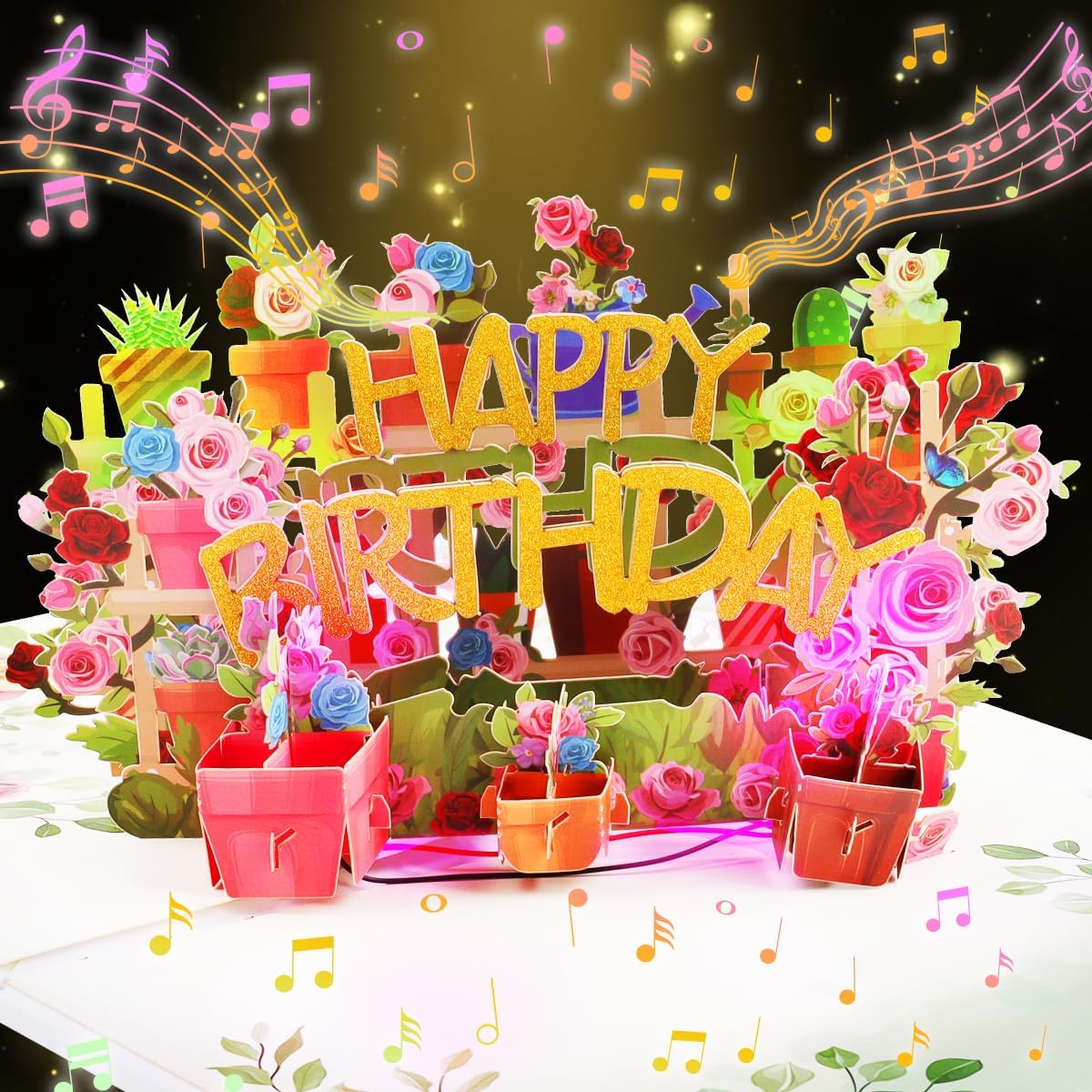 Thumbnail 6 de CNLITIHEKA Musical Train Birthday Card