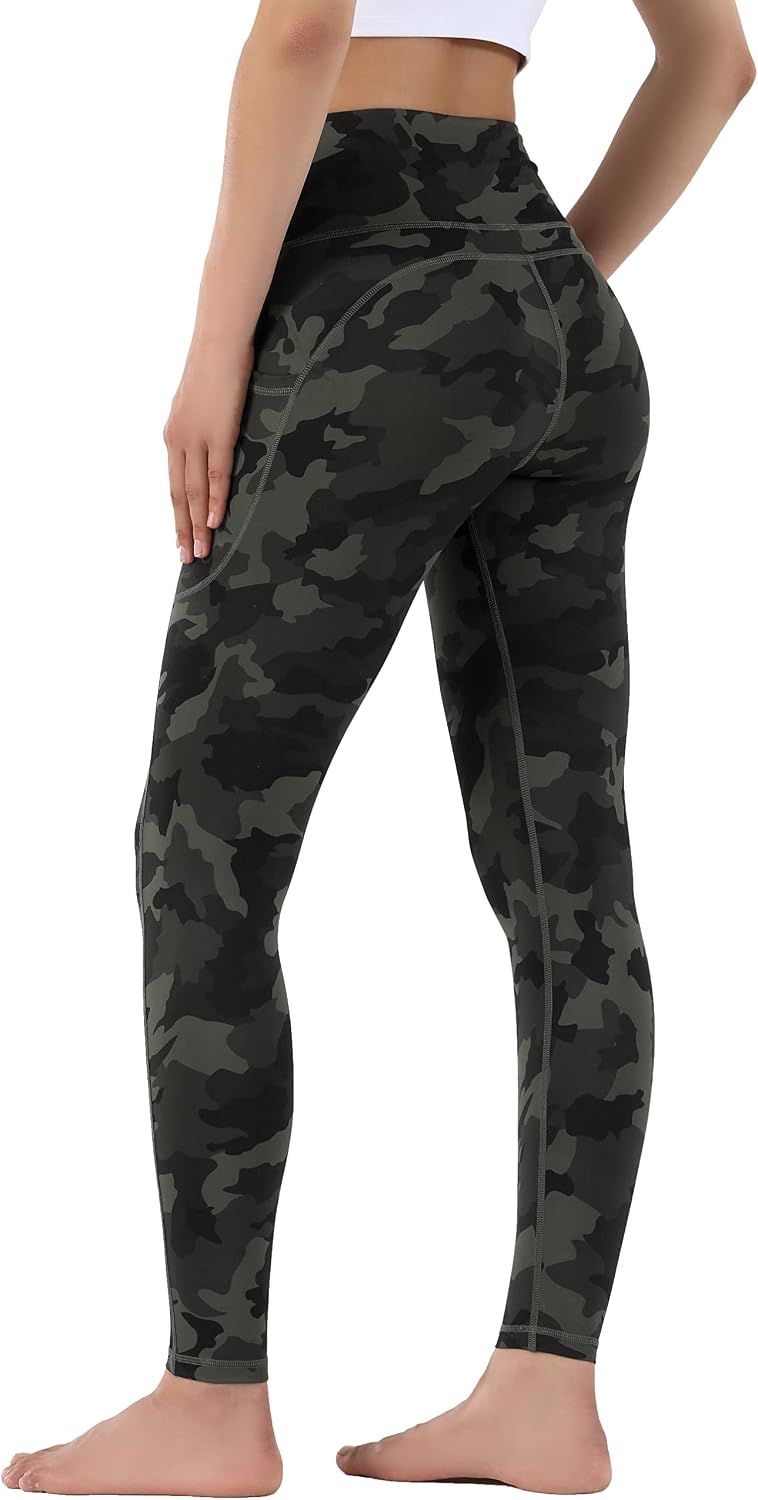 Detalle de OVRUNS Yoga Pants for Women – High Waist Gym Leggings with Pockets