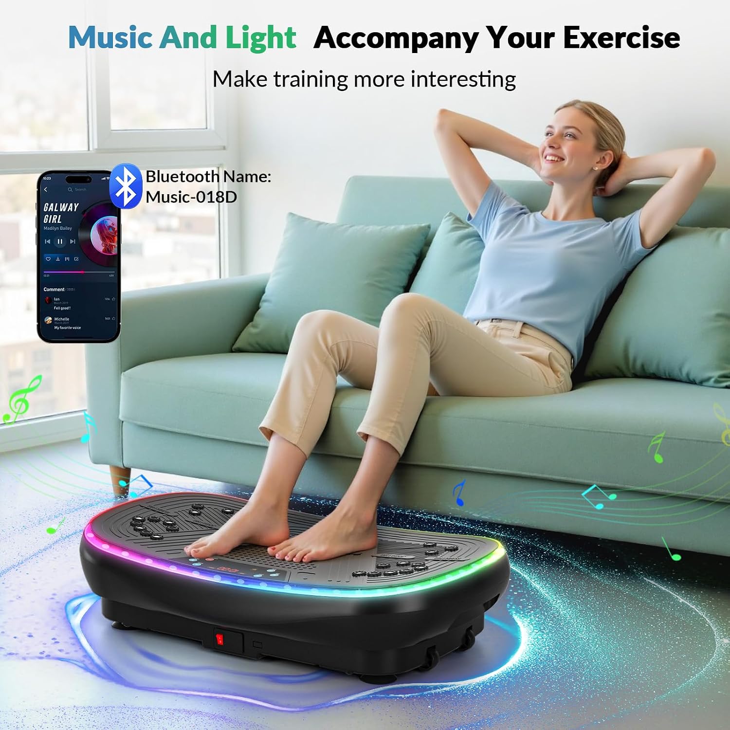 Thumbnail 4 de EvoSpark 2026 Dual Motor Vibration Plate for Weight Loss ๐๏ธโ