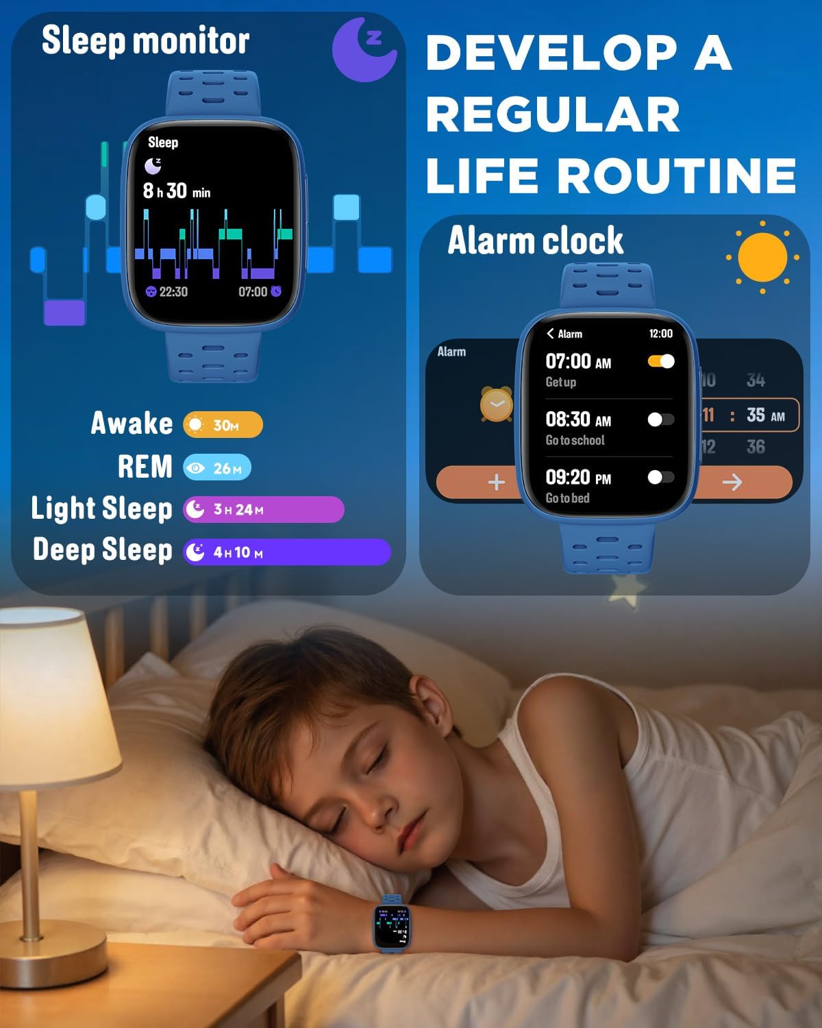 Detalle 2 de BIGGERFIVE Kids Smart Watch 1.8" AMOLED