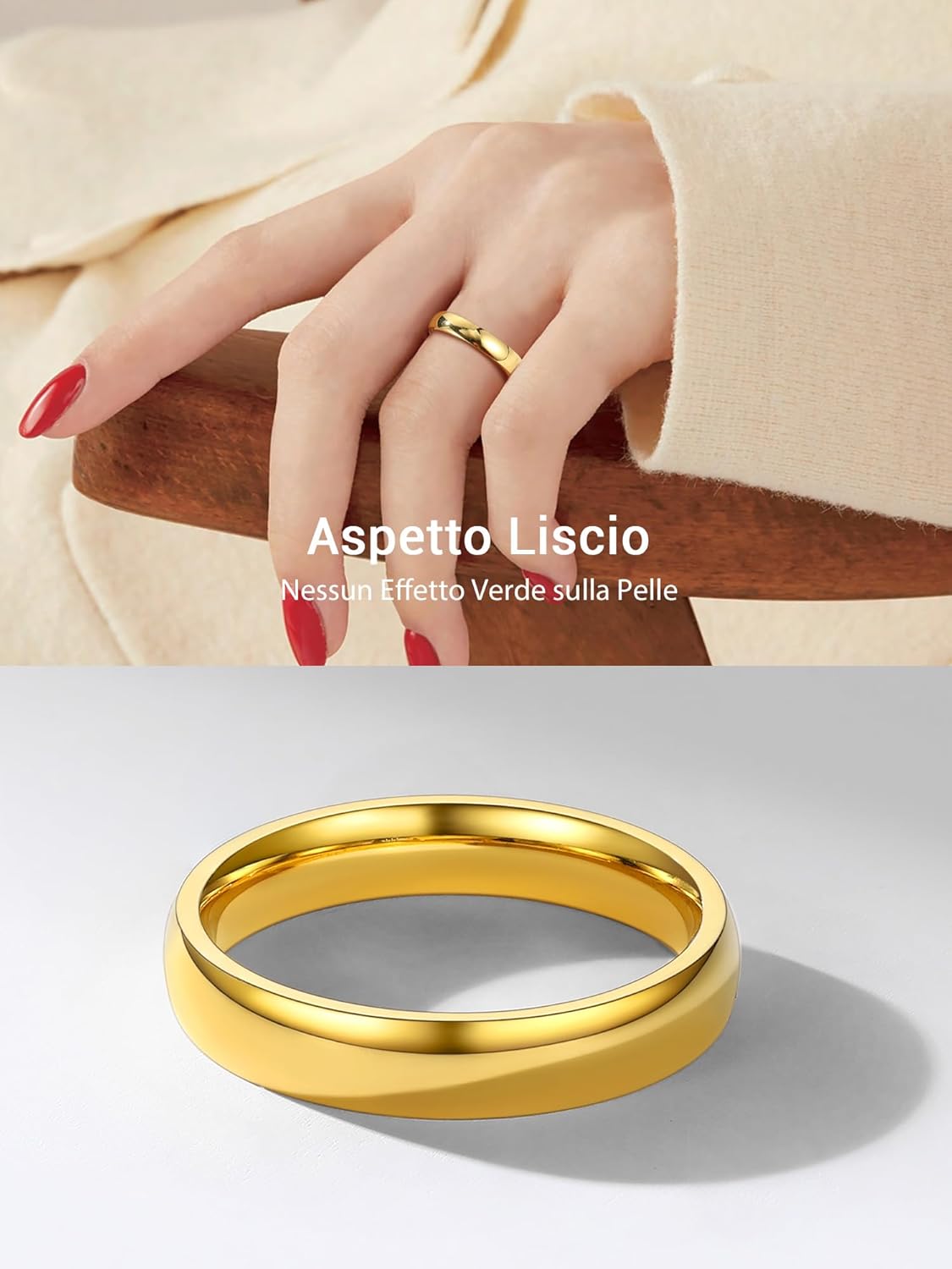 Thumbnail 3 de PROSTEEL Anello Uomo Donna Incisione Personalizzabile: In acciaio inox, Oro 18K Placcato o Nero • Confezione regalo