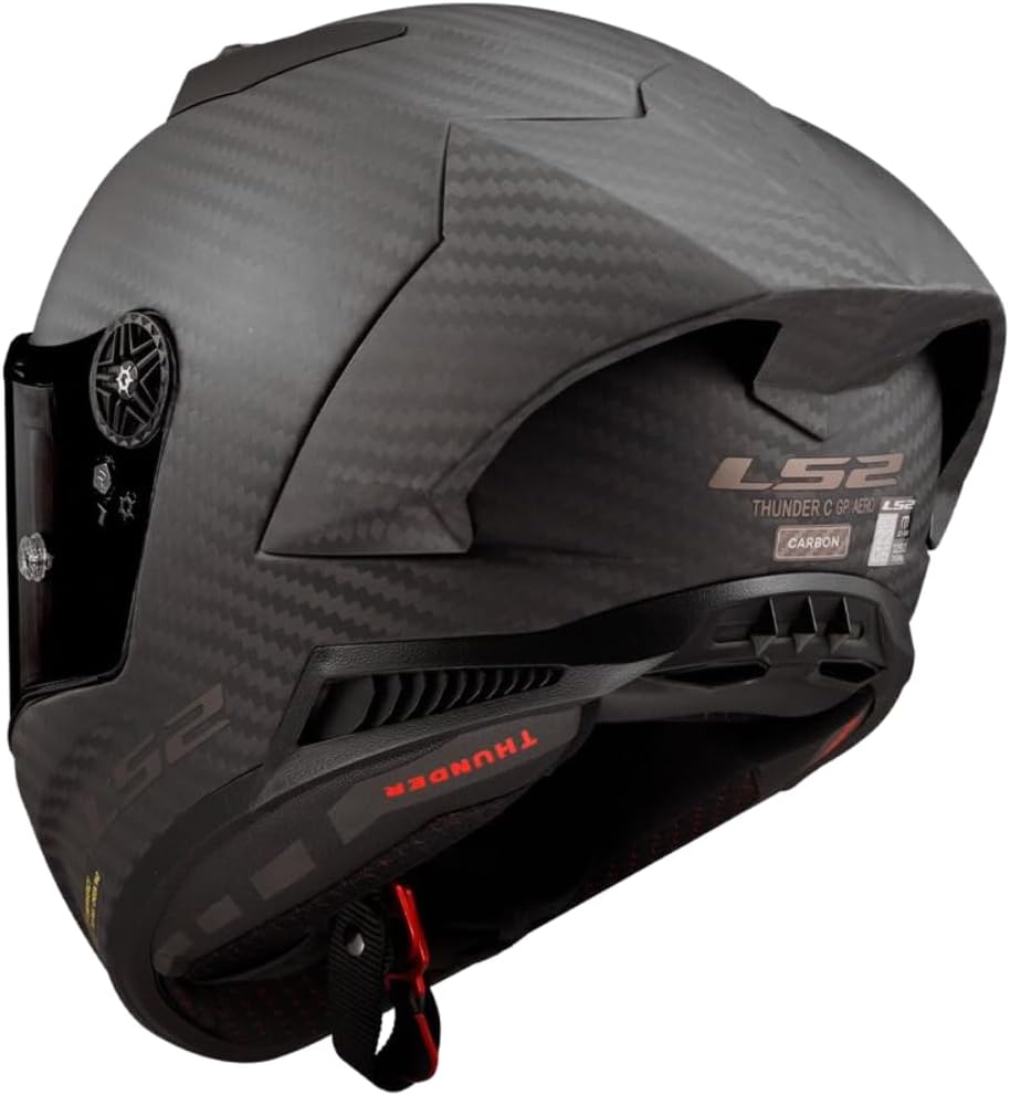 Detalle de LS2 Thunder Carbon GP Aero – Casco Integrale in Carbonio 9K, Antiappannamento, Taglia L