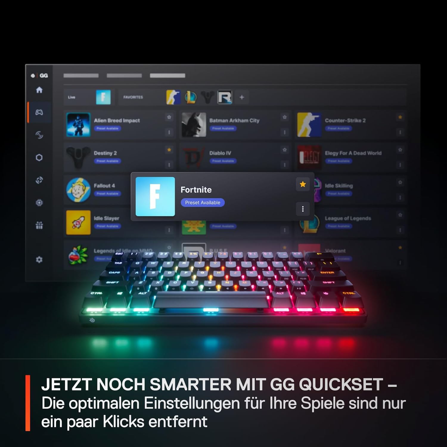 Thumbnail 3 de SteelSeries Apex Pro Mini Gen 3 Gaming-Tastatur 60% ⌨