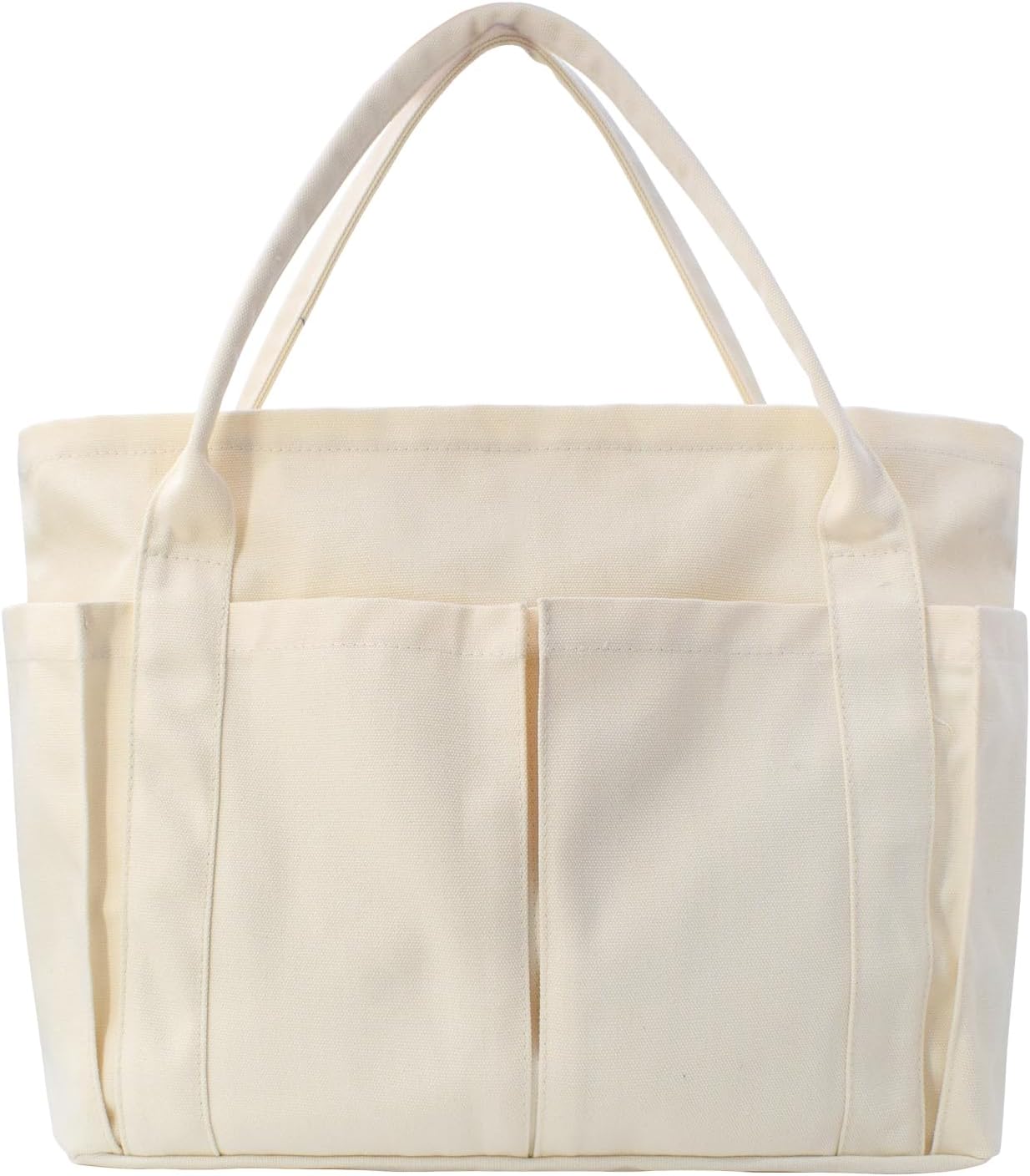 Detalle de Damen Große Canvas Tote Bag – robuste Einkaufstasche mit viel Platz