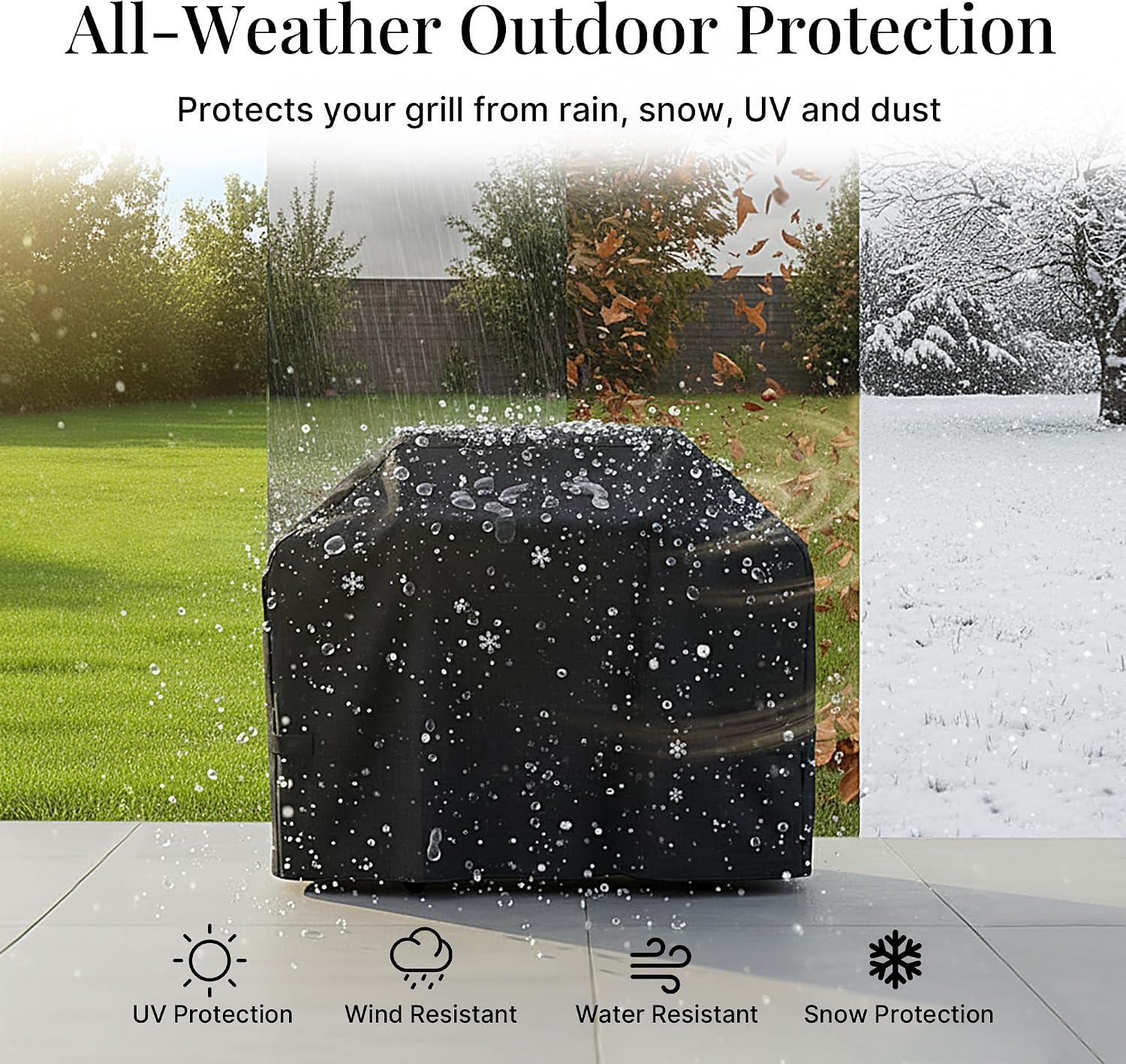 Detalle 2 de iBirdie Grill Cover 48 x 24 x 46 Inch
