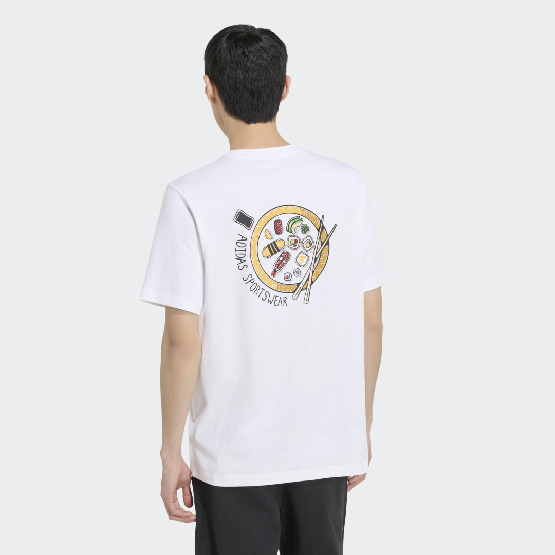 Detalle 2 de Camiseta Sushi Graphic de Adidas – blanco