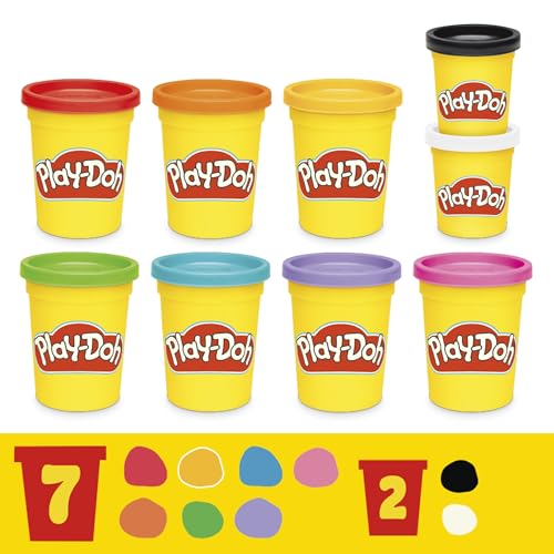 Thumbnail 7 de Play-Doh Favorite Colour Pack of 9 Cans