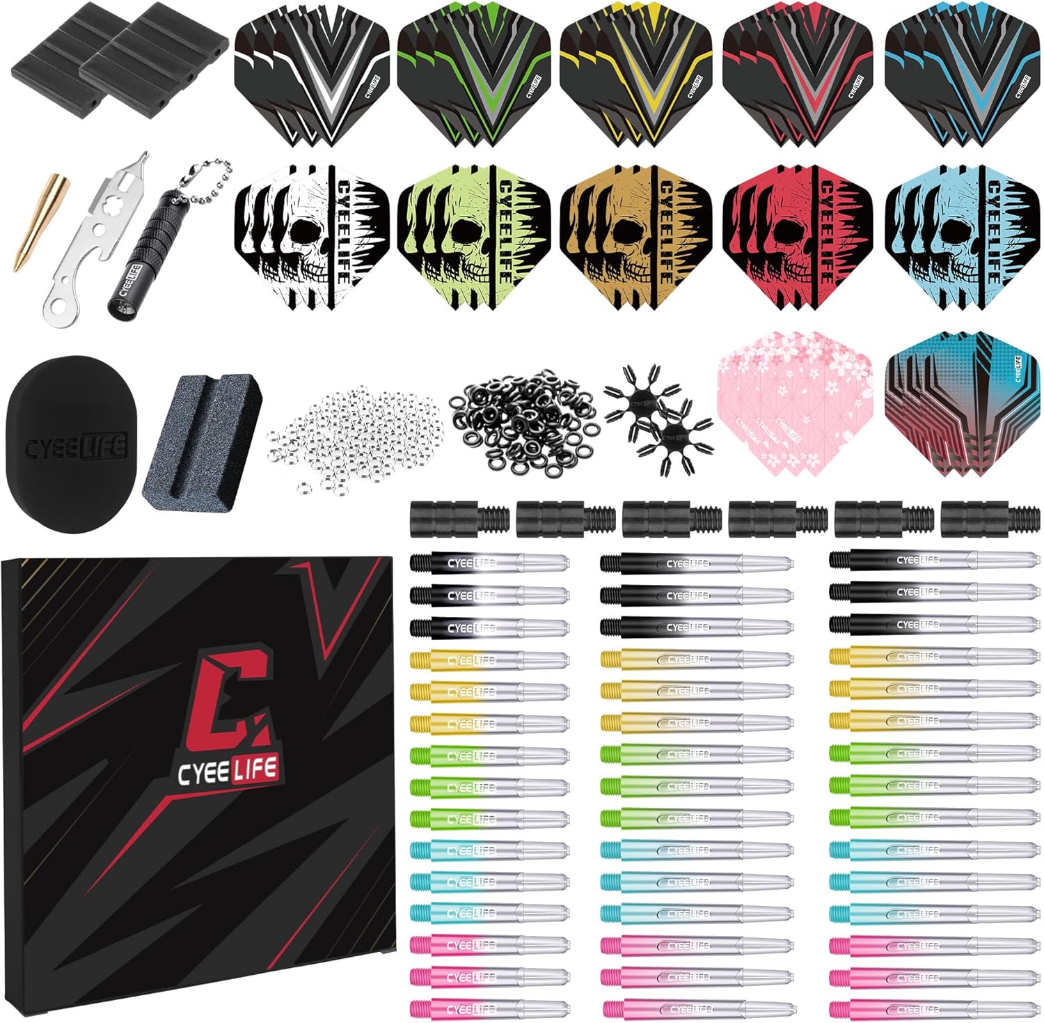 CyeeLife Dart Zubehör 180 Teile