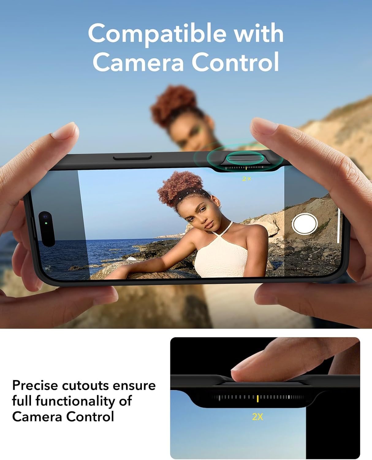 Thumbnail 5 de ESR iPhone 16 Plus Case with Stand Silicone Military-Grade Protection