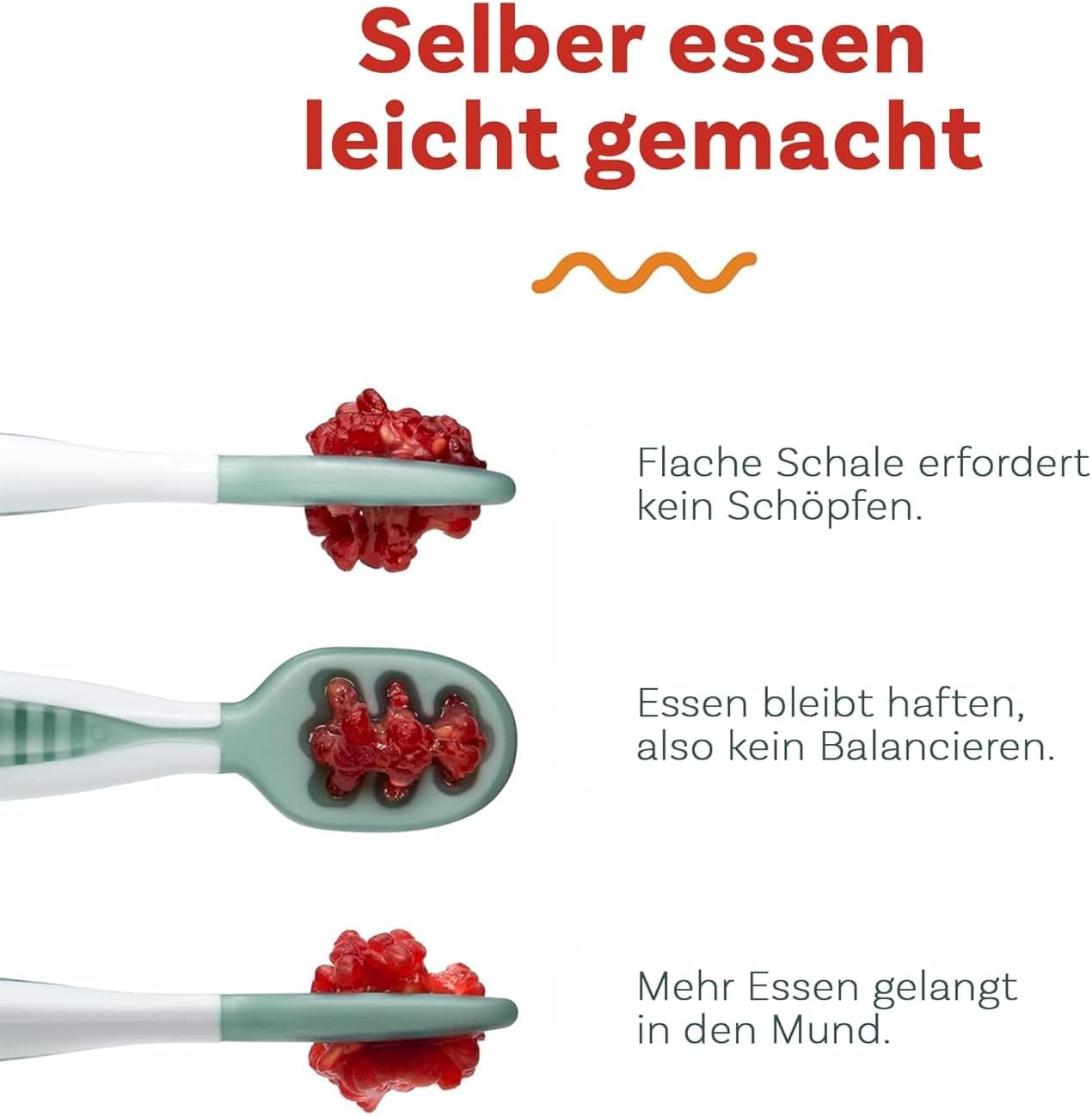 Detalle 2 de Babylöffel Set ab 6 Monaten NumNum 2er