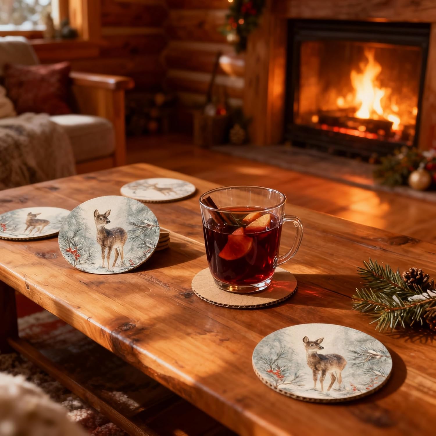 Thumbnail 6 de GD Print Aquarell Bierdeckel (50 Stück) rund, 107 mm – Untersetzer für Tischdeko