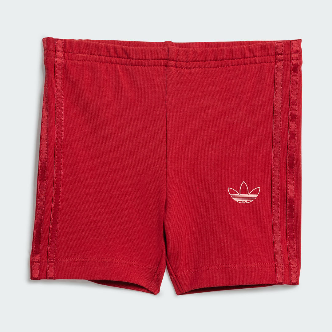Detalle 2 de Graphics Cycling Shorts Set Kids de Adidas: conjunto de ciclismo para niñas y niños en rosa