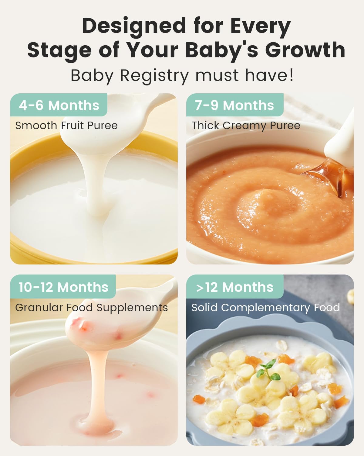 Thumbnail 3 de Grownsy Baby Food Maker 1‑step steamer blender
