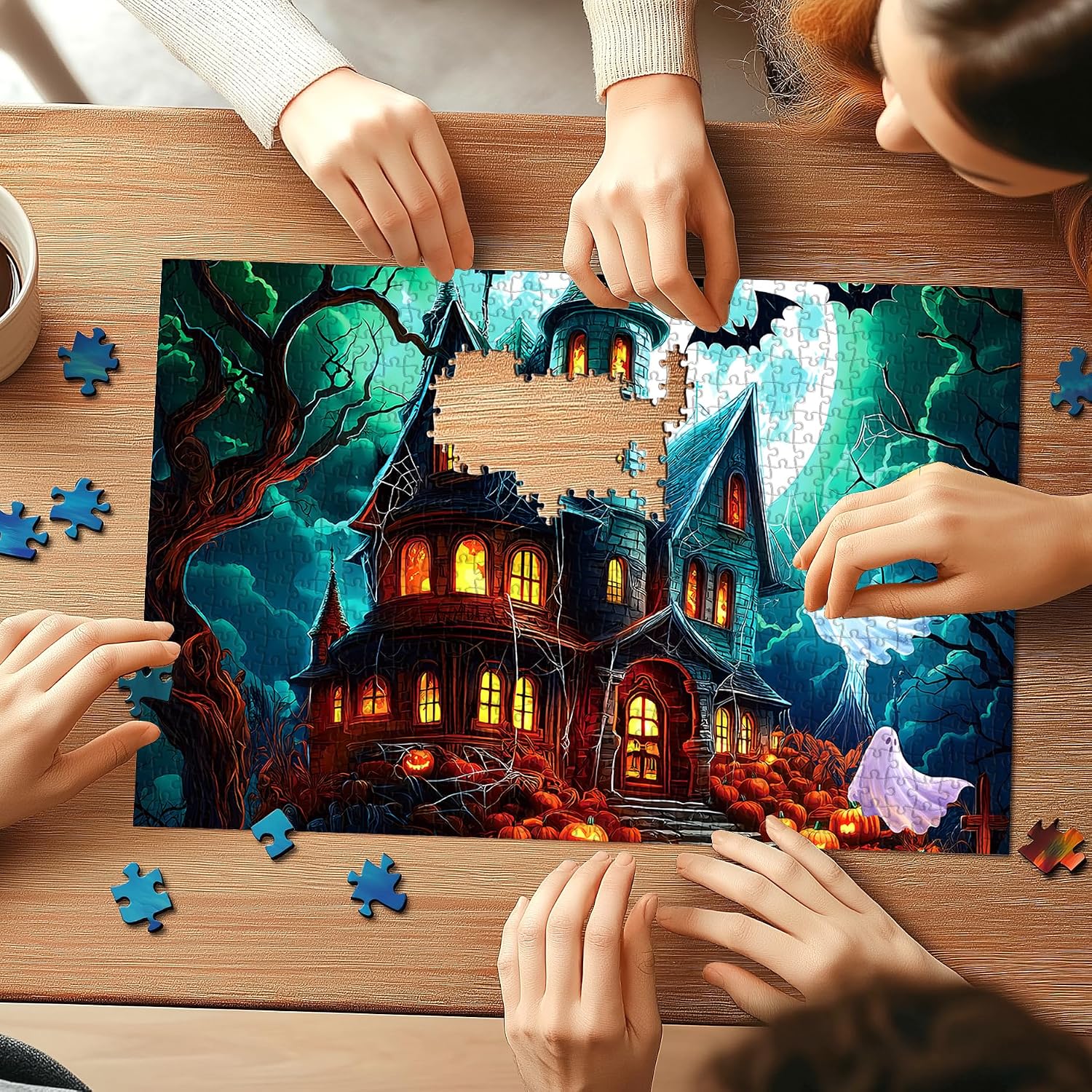 Detalle de Blueforest Halloween jigsaw puzzle, 1,000 pieces