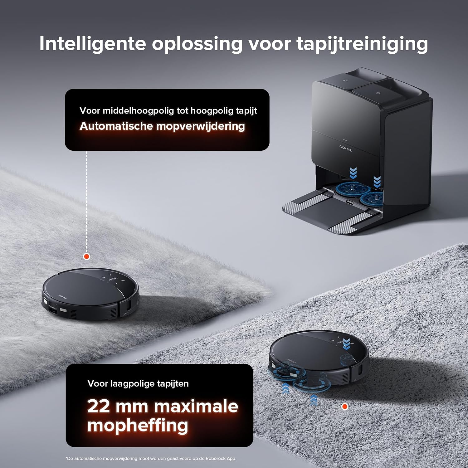 Thumbnail 6 de roborock Saros 10R robotstofzuiger met dweilfunctie, StarSight 2.0 en anti-klitsysteem