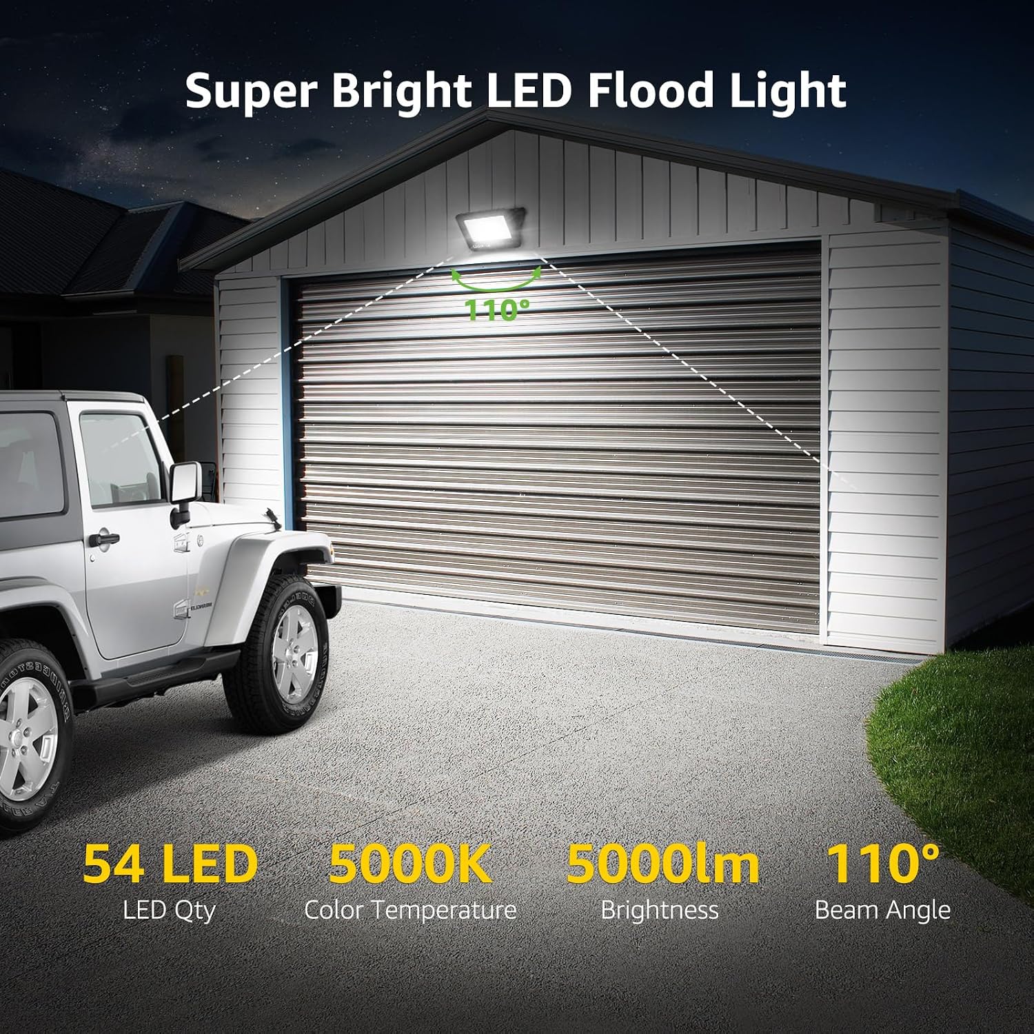 Thumbnail 1 de Lepro 50W LED Floodlight 4250LM Pack of 2