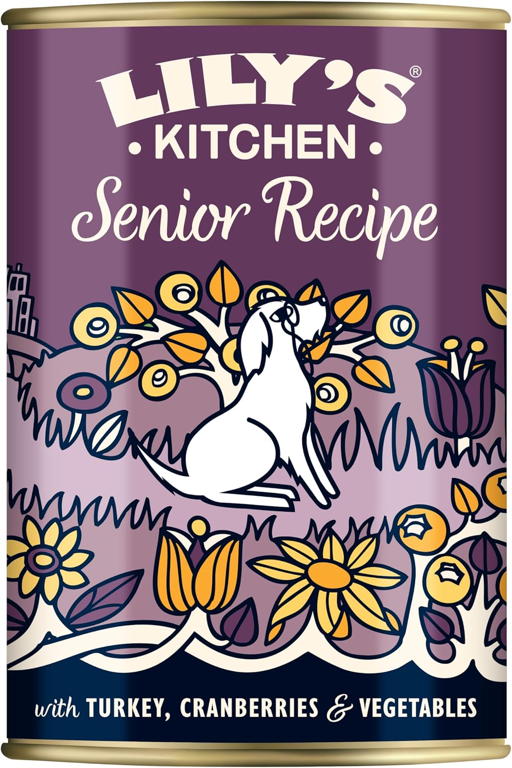 Detalle de Lily's Kitchen Cibo umido per cani senior al tacchino 6 x 400 g – ingredienti naturali