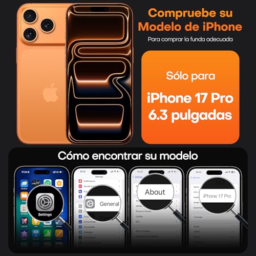 Thumbnail 1 de TAURI funda iPhone 17 Pro 6.6" con protector y protección militar