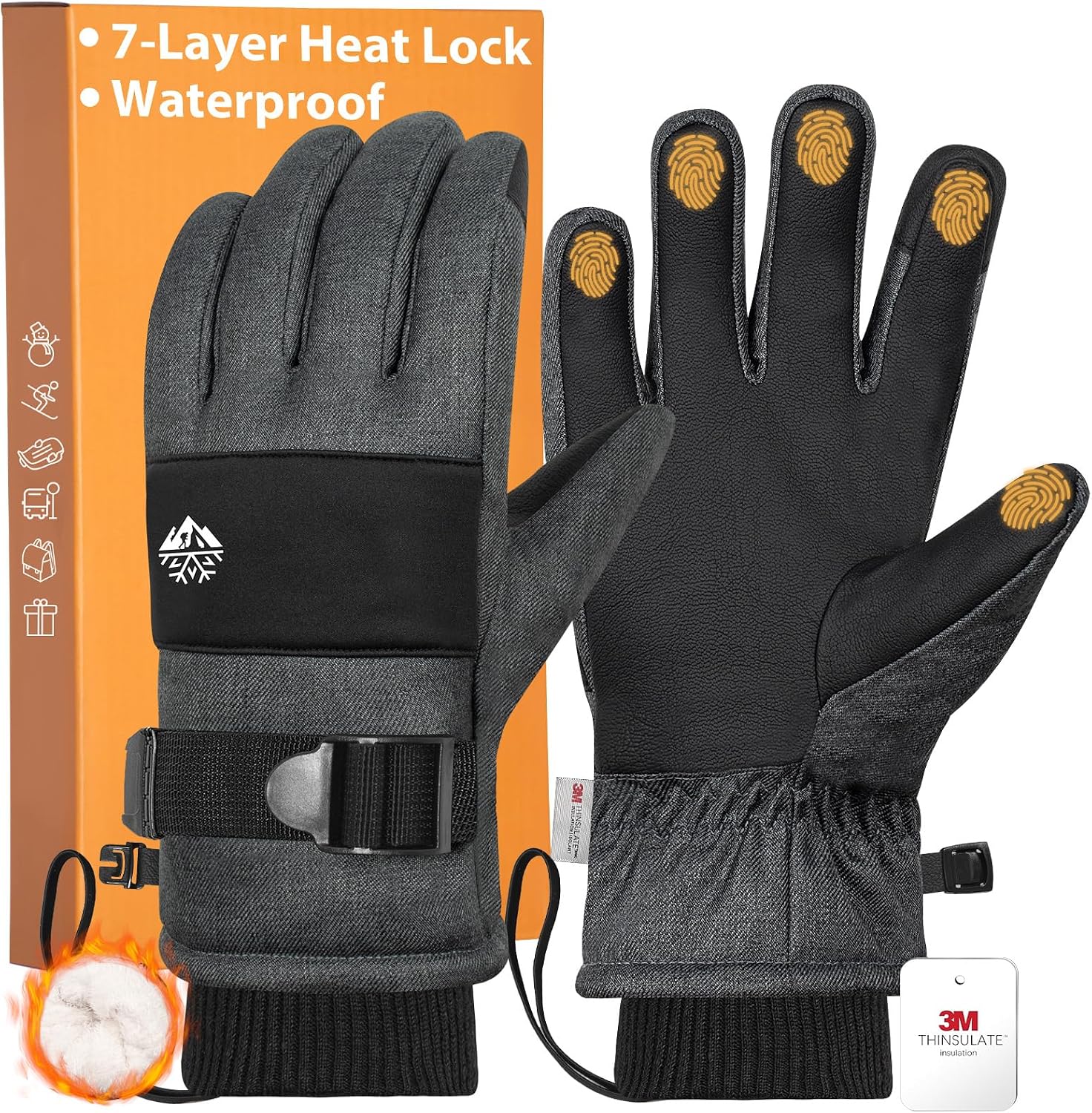 Thumbnail 6 de Pixel Panda Winter Gloves with 3M Thinsulate