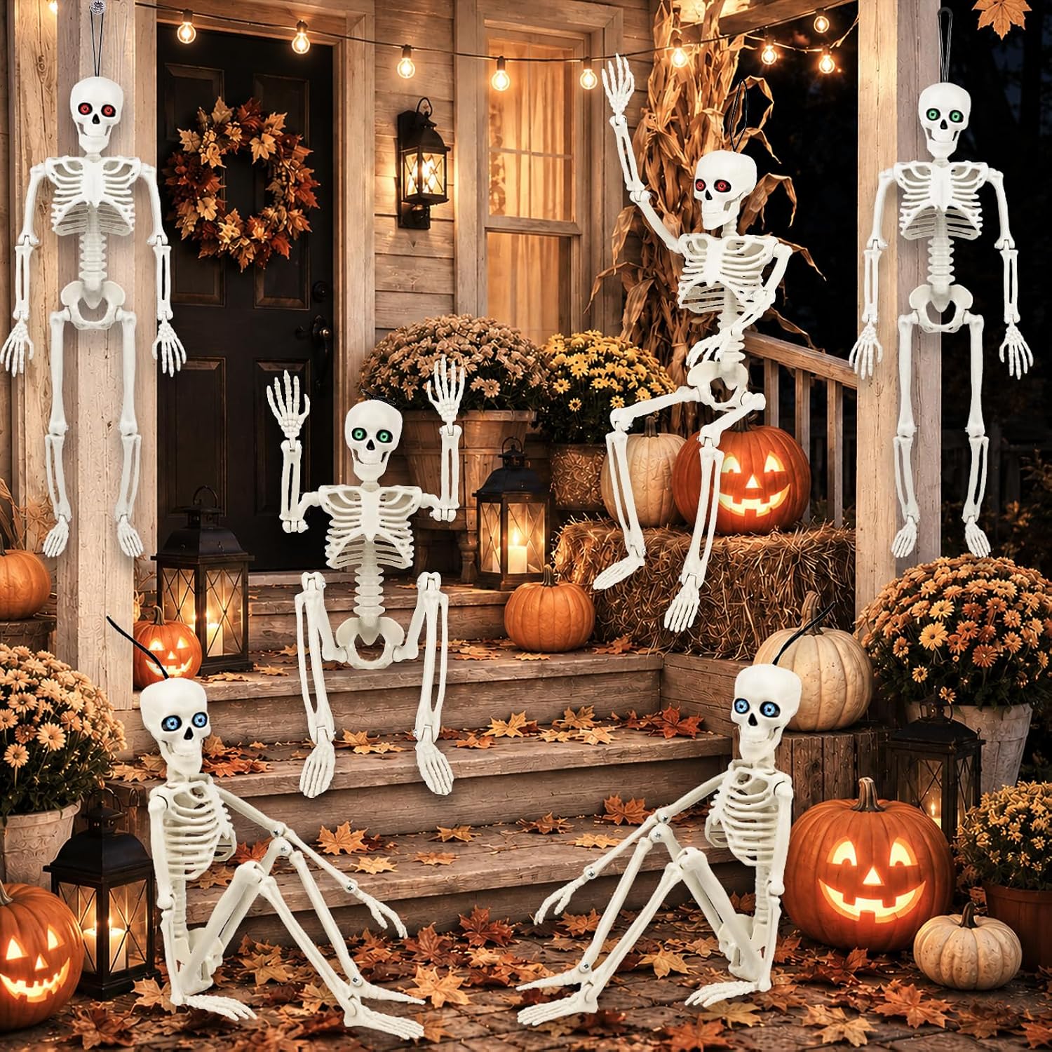 Thumbnail 5 de Daboot Halloween Skeleton Decorations, 16-Inch