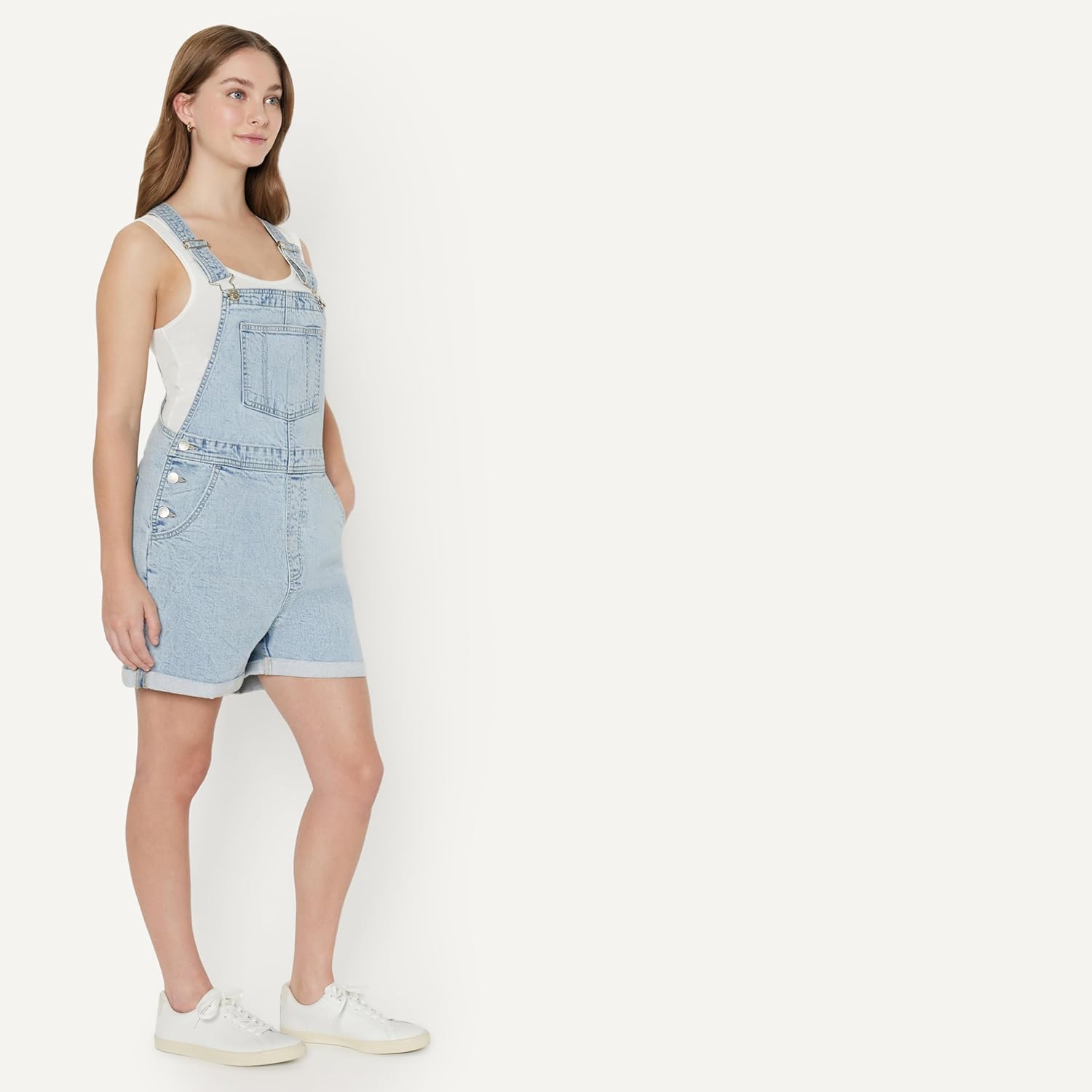 Thumbnail 1 de Amazon Essentials Damen Short-Overalls mit Stretch und verstellbaren Trägern (Relaxed Fit)