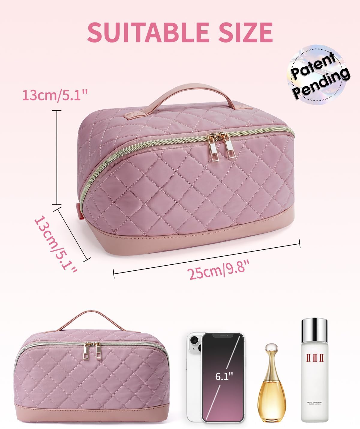 Thumbnail 4 de Travel Makeup Bag Large Capacity 1pc