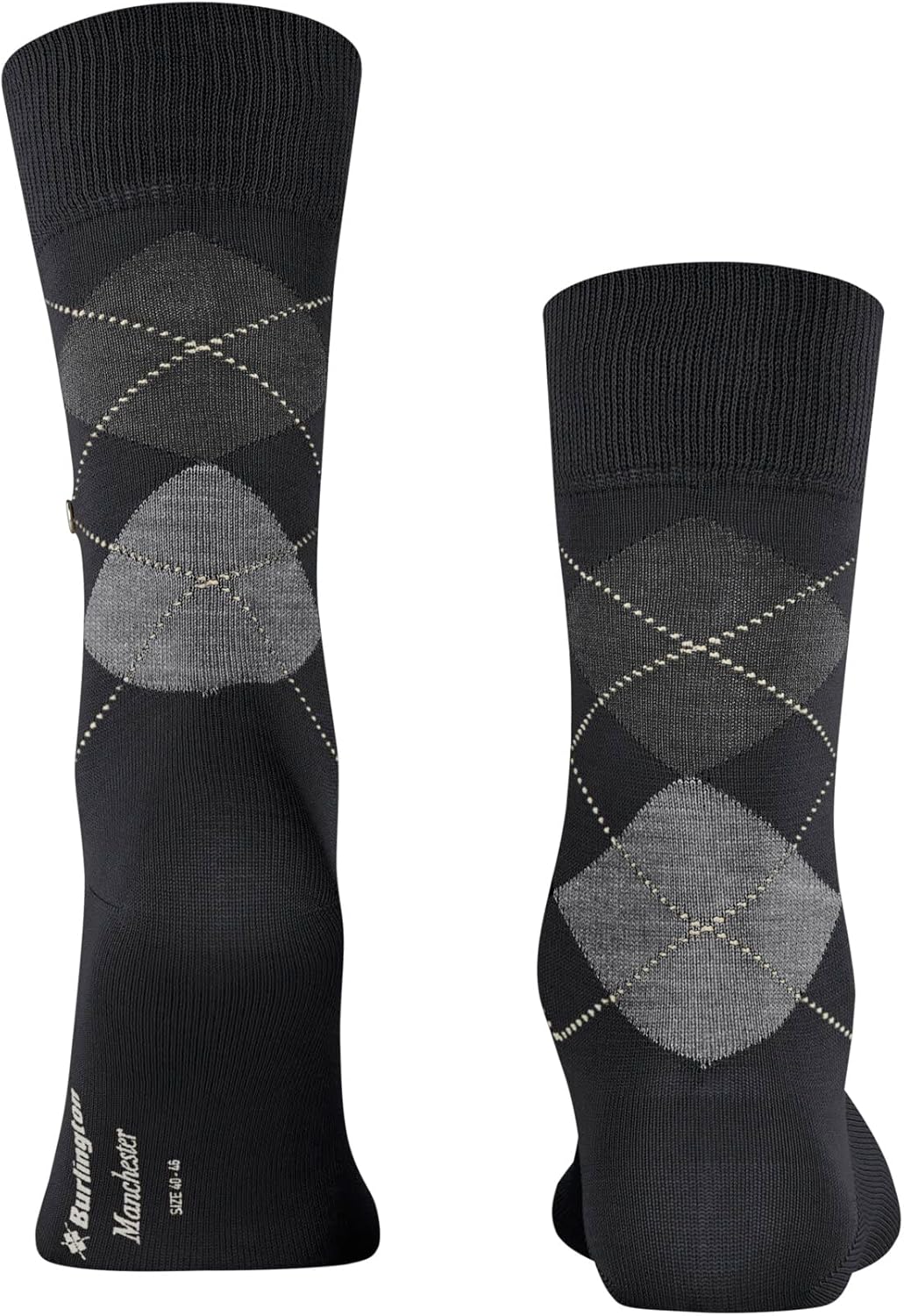 Thumbnail 1 de Chaussettes Burlington Manchester pour homme – coton biologique, motif fantaisie argyle