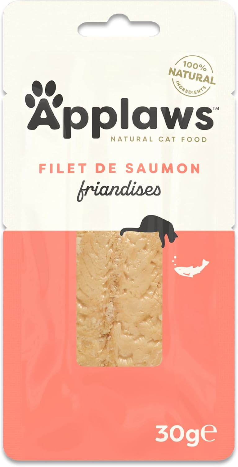 Detalle 2 de Applaws: Friandise naturelle 100% thon entier pour chatons et chats – lot de 12 sachets de 30 g
