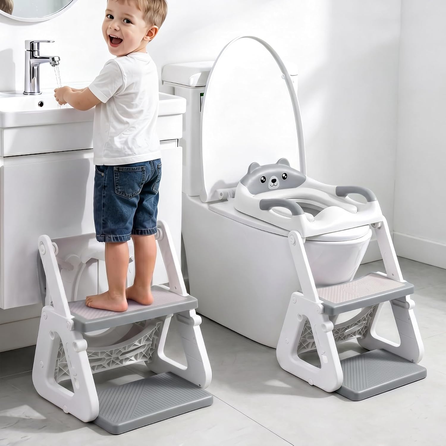 Detalle de Orzbow Potty Training Toilet Seat 1-step 🚽