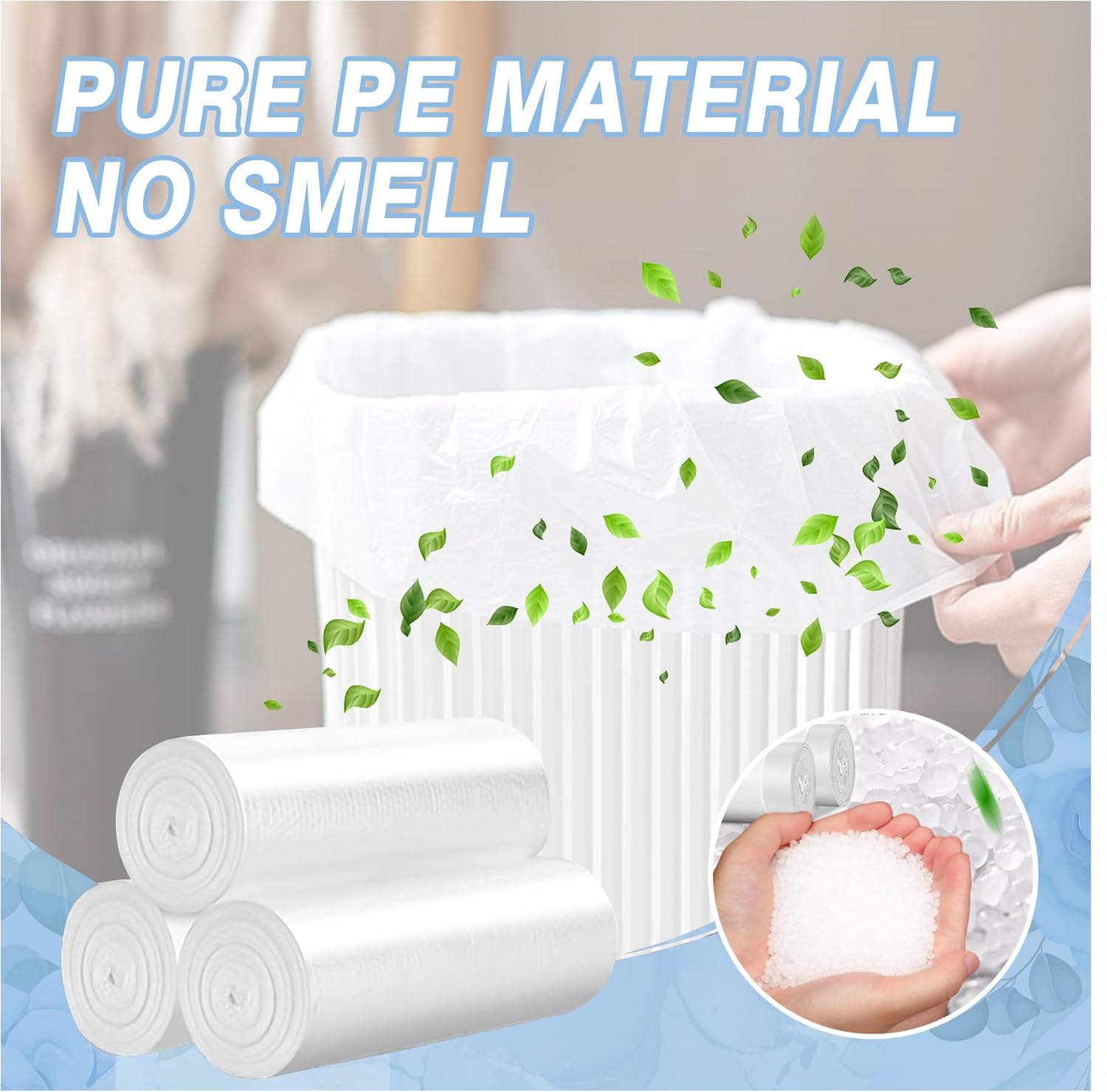 Thumbnail 6 de 108 Count Small Trash Bags, 4 Gallon Garbage Can Liners – Unscented, Leak-Proof, Clear (15 L)