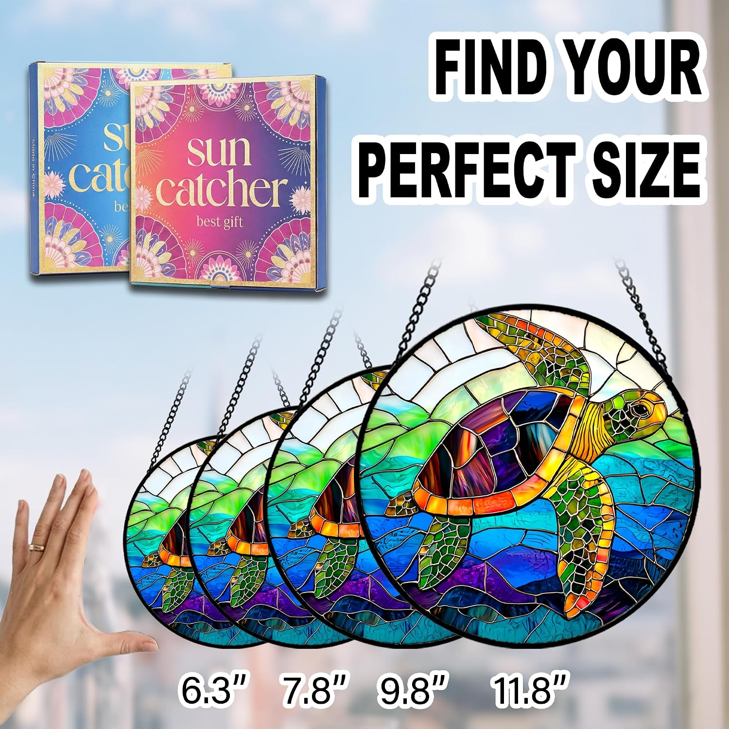 Thumbnail 6 de Sea Turtle Acrylic Suncatcher 7.8-inch