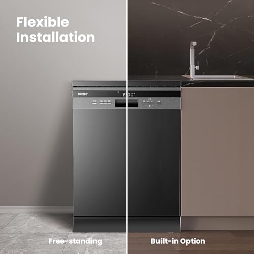 Thumbnail 6 de COMFEE' Full Size Freestanding Dishwasher (14 Place Settings) in Black