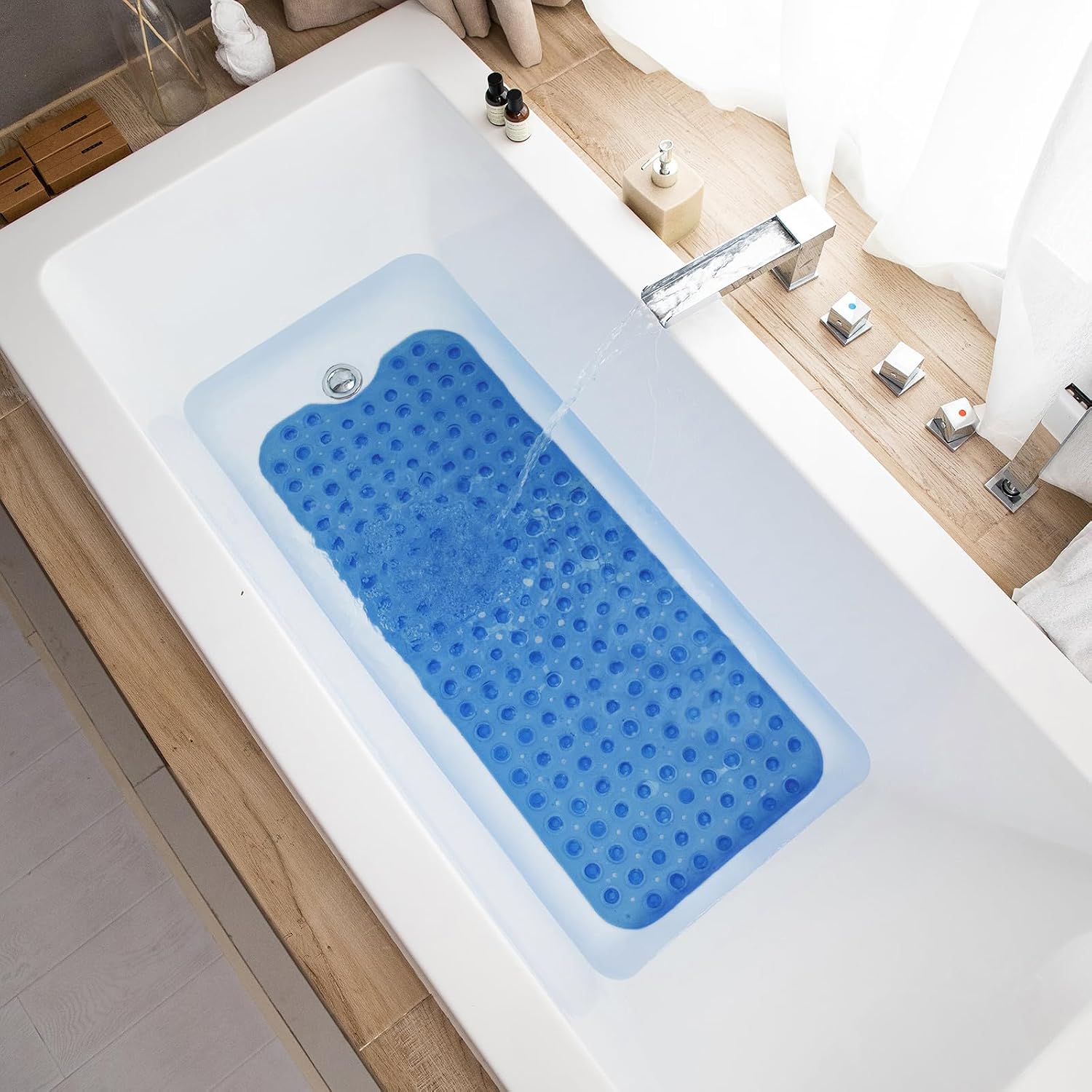 Detalle 2 de TEESHLY Bathtub Mat 39 x 16 Inch