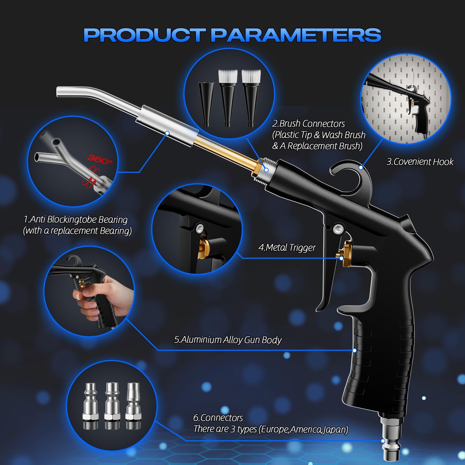 Detalle 2 de BRNMLD Detailing Car Cleaning Gun Interior Dryer Air Blow Gun