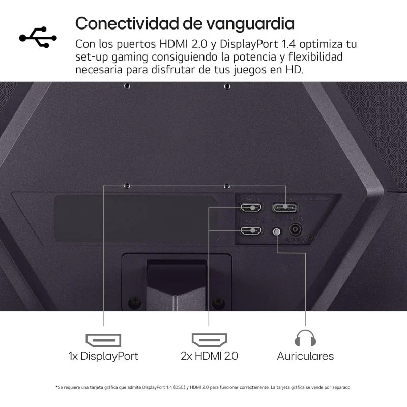 Thumbnail 1 de LG UltraGear 24GS50F-B monitor 23,7" 180 Hz FreeSync