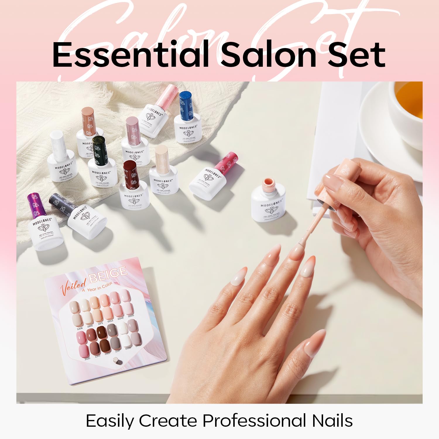 Detalle de Modelones Gel Nail Polish Set, 15 mL