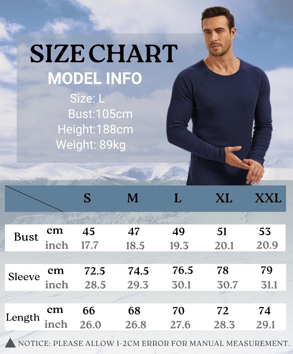 Thumbnail 6 de AMZSPORT Camiseta térmica hombre 250 g/m²